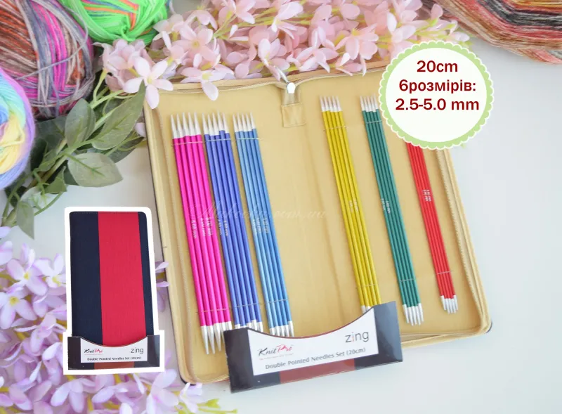 47402 Набір носочних панчішних спиць Socks Kit Zing KnitPro