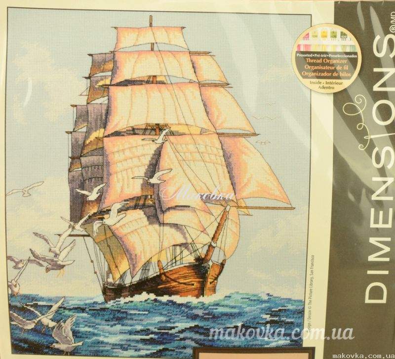 Набор для вышивания «Nova Sloboda» СВ 6584 Морское путешествие