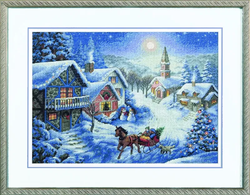 Набор для вышивания Dimensions 08783 Sleigh Ride (Катание на санях