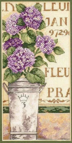 Набор для вышивания крестиком Гортензия , Hydrangea Floral 65092