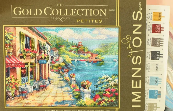 Набор для вышивания крестиком 65093 Кафе с видом, Overlook Cafe