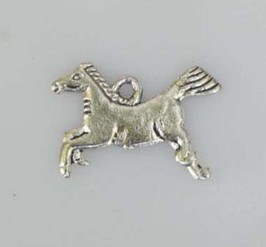 Подвеска Лошадь, античное серебро, 1 шт