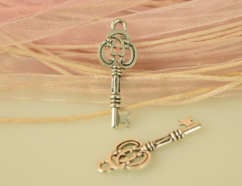 Подвеска Ключ №14 Египет, 27 мм, античное серебро, 1 шт