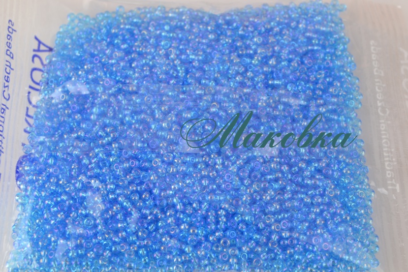 Чешский бисер Preciosa №10/0, круглый, цвет 61010 голубой