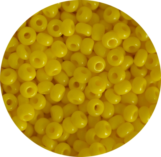 Бисер 5 гр Preciosa 83130 натуральный непрозрачный жёлтый