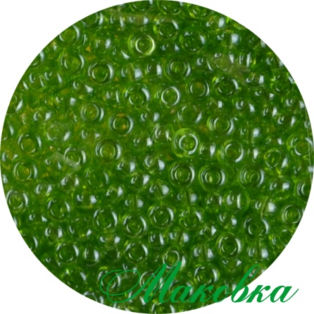 Чешский бисер Preciosa №10/0, круглый, цвет 56220 светло-зеленый