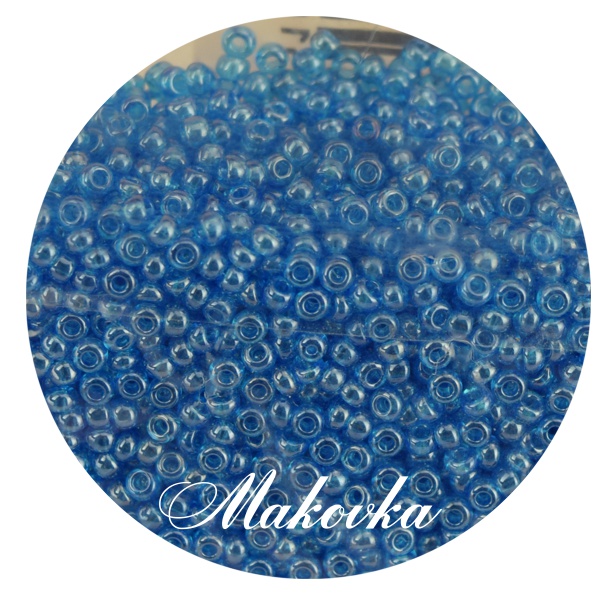 Чешский бисер Preciosa №10/0, круглый, цвет 66030 темно-голубой 50 г