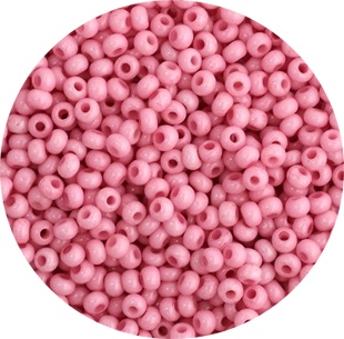Бисер 5 гр Preciosa 03292 мелованный цветной розовый ЧМ