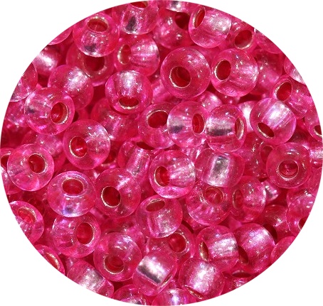 Бисер 5 гр Preciosa 08277 хруcталь цветной темно-розовый ЧМ