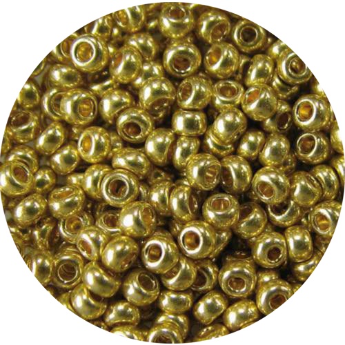 Бисер 5 гр Preciosa 18181 сольгель металлик золото, ЧМ