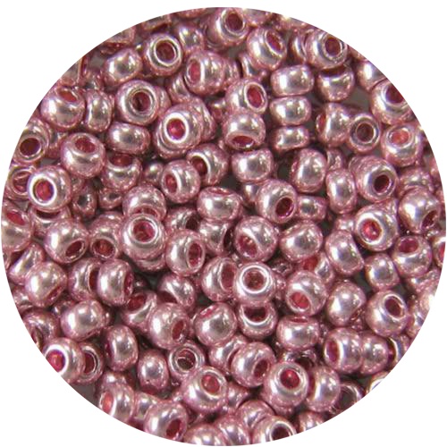 Бисер 5 гр Preciosa 18192 сольгель металлик розовый, ЧМ