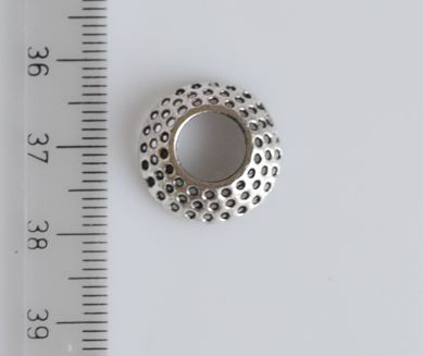 Колпачок бижутерный №15 Мисочка, античное серебро, 1 шт