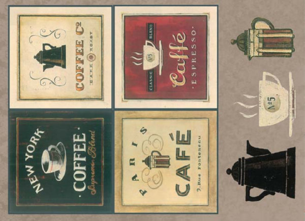 Декупажная карта Кофейная коллекция, 21х29,7 см, Cheap Art