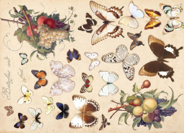 Декупажная карта Бал бабочек, 30,8х44 см, Cheap Art