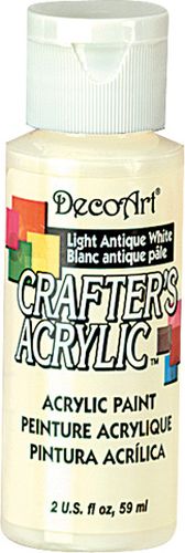Акриловая краска Crafter's Белый Светлый Антик 60 мл DCA02-3, Decoart  (США)