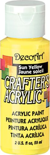 Акриловая краска Желтый Солнечный 60 мл DCA113-3, Decoart (США)