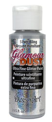 Краска с глиттером Премиум Glamour Dust Серебряный Шик 60 мл DGD02-30