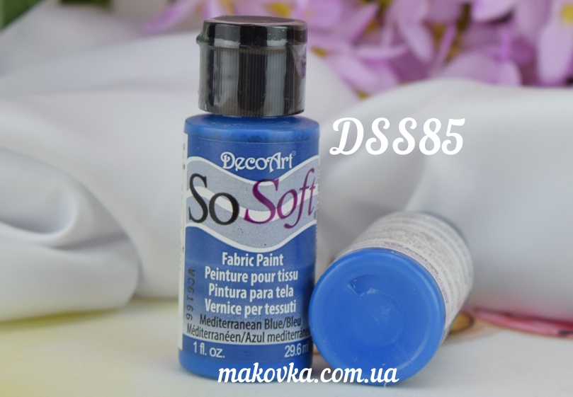 Краска акриловая для ткани, Ультрамарин SoSoft, 29мл, DecoArt DSS85