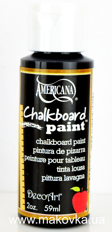 Акриловая краска с эффектом графитный доски ЧОРНАЯ DS90-3 Americana DecoArt