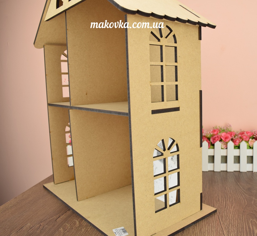 Заготовка Дом кукольный двухэтажный из МДФ, 40х48,5х20 см  ROSA Talent 2873001