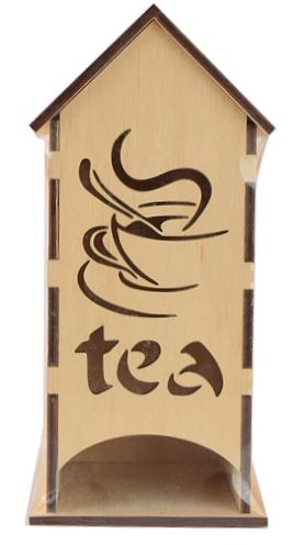 Чайный домик tea №1003, фанера, 9х9х19 см