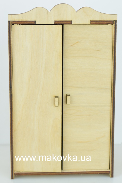 Шкаф с плечиками(3шт), №1169, 12х6,5х20см