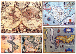 Декупажная карта Старинные карты, 40х30см, Art