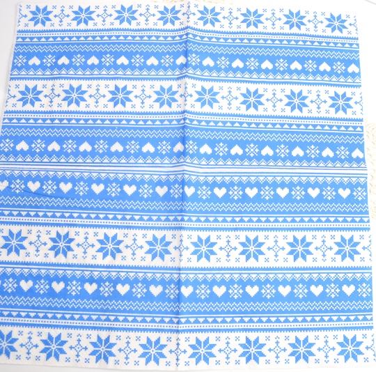 Декупажная салфетка №46 сине-белый орнамент