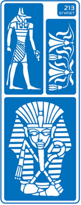 Трафарет самоклеющийся 8,5х23,5 см, №213, Египет, АРТ