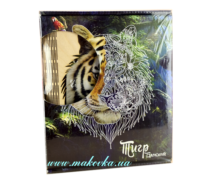 Блокнот сувенирный с наклейками Тигр NA5-26, Zabava