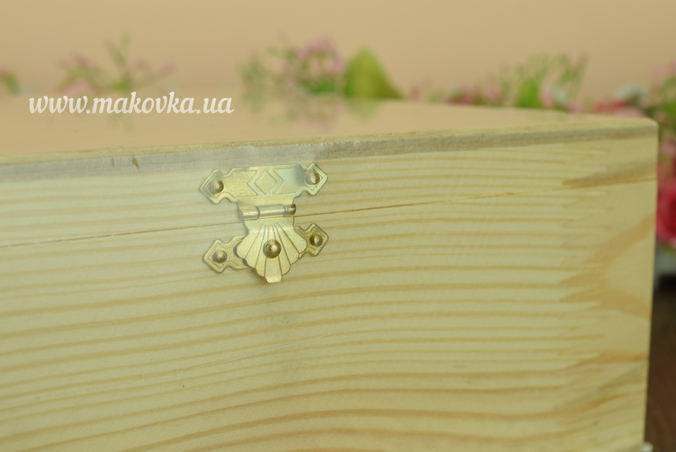 Шкатулка деревянная с замком, 4 секции, 20х20х8 см, ТМ ROSA Talent 2744009 