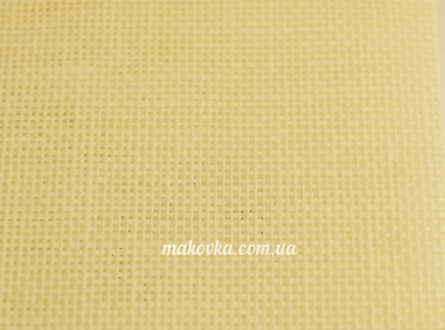 Ткань равномерная Permin 076(305) Touch of Yellow, 100% Лен, 50х35см, касание желтого