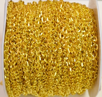 Цепь №09, золото, 4х6 мм, 1 метр