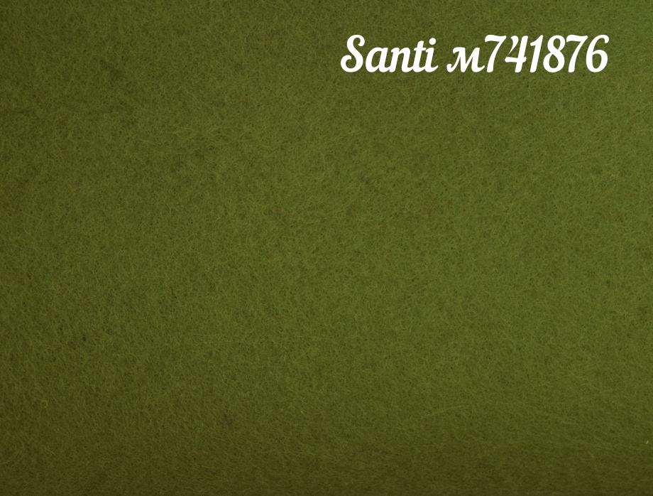 Фетр мягкий Santi 741876 ОЛИВКОВЫЙ 21х30 см, толщина 1,2 мм , 1 лист