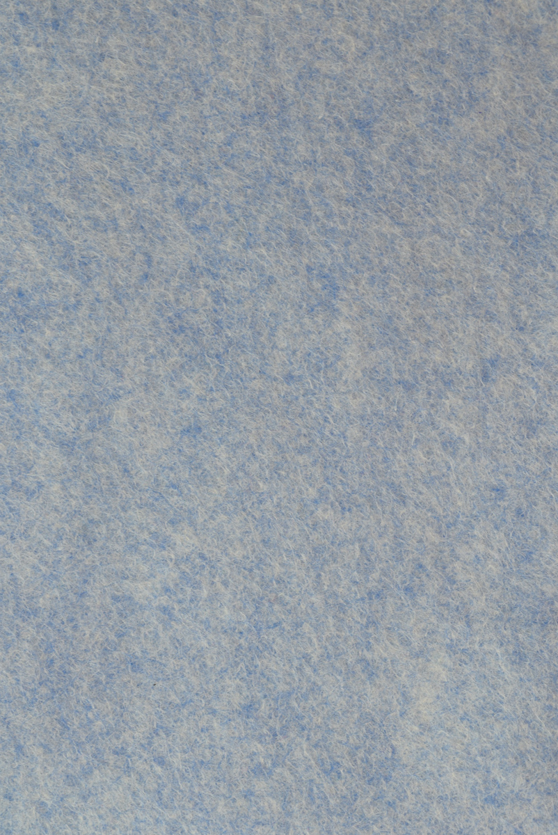 Фетр натуральный листовой №79 меланж небо голубое, 20х30 см, 1,5 мм, Испания