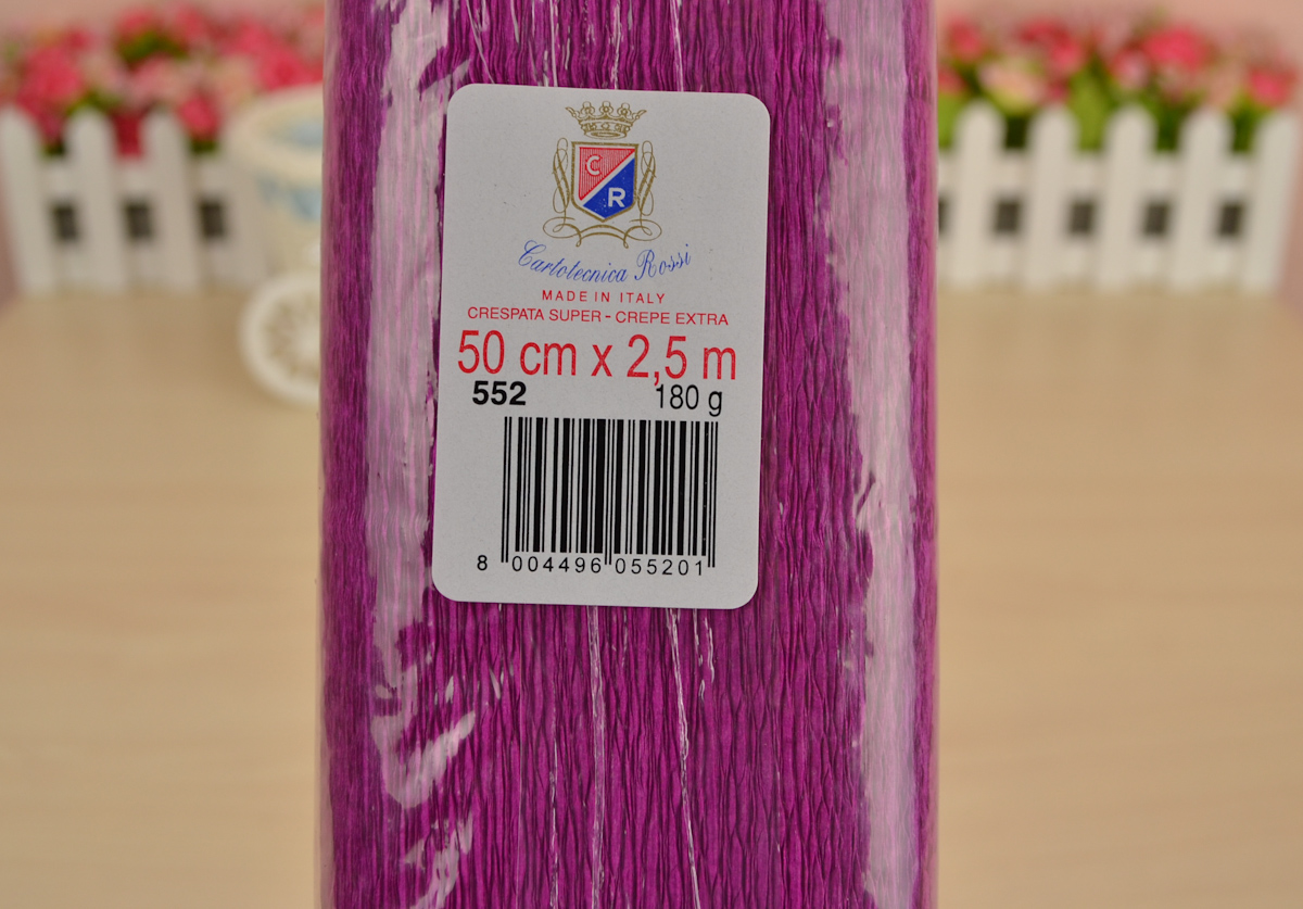 Креп бумага, цвет 552, размер 50см х 2,5м, 180гр Италия