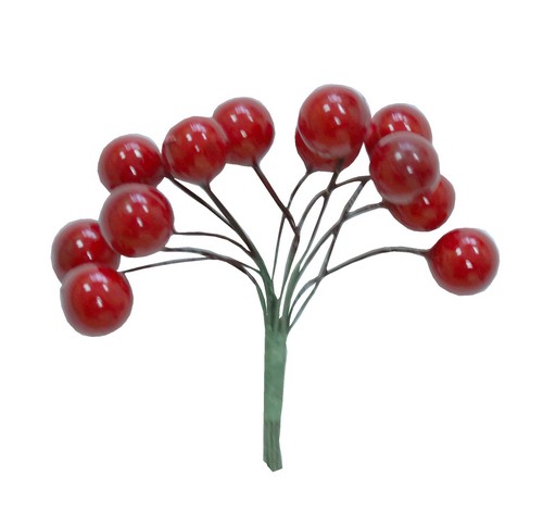 Красные ягодки, 12 шт./уп, Scrap Berrys HY040103