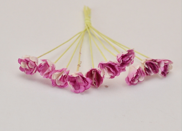 Набор цветочков Хризантемы пурпурные, 1 см, 10 шт, ScrapBerrys SCB291404