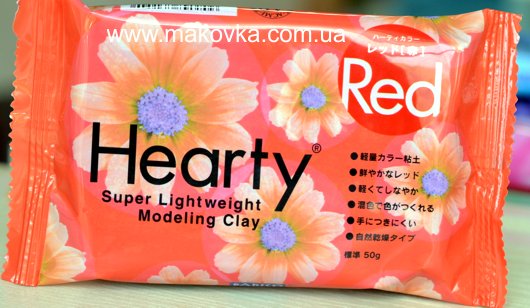 Самозатвердевающая пластика Xearty, 50 гр, красная