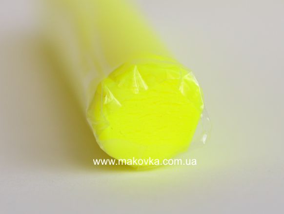 Флуоресцентная глина Бебик, 17 гр,  желтая (лимонная)