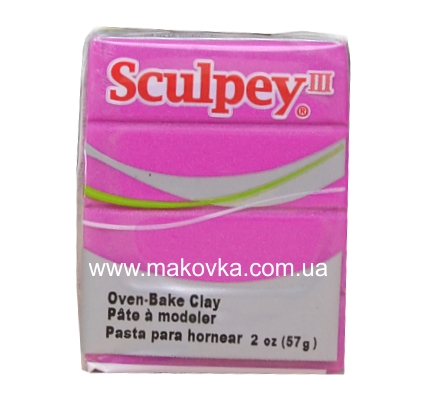 Пластика Sculpey III 57г, Фуксия перламутровая 1112