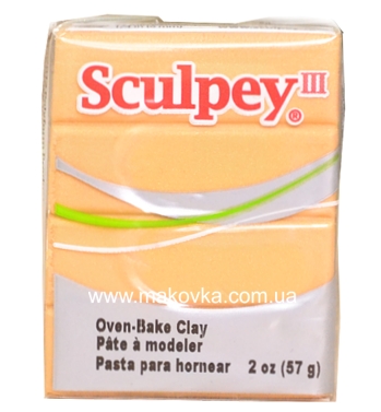 Пластика Sculpey III 57г, Светлое золото 1132