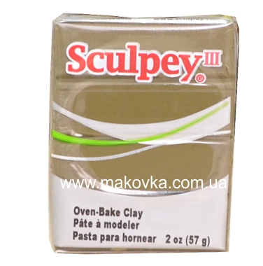 Пластика Sculpey III 57г, Зеленая болотная 360