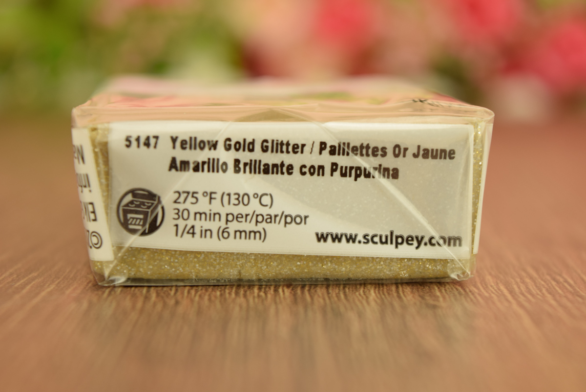 Пластика Premo Accents Sculpey PE02 5147, Золотая с блеском, 57г 