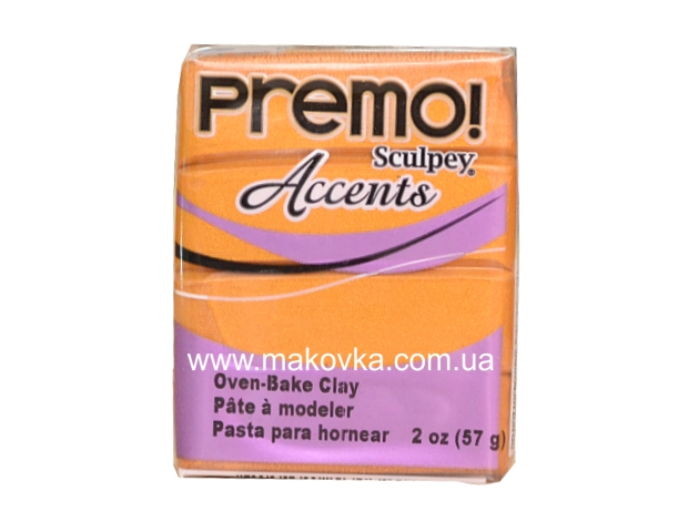 Пластика Premo Accents Sculpey  PE02 5303 Золото 57г,