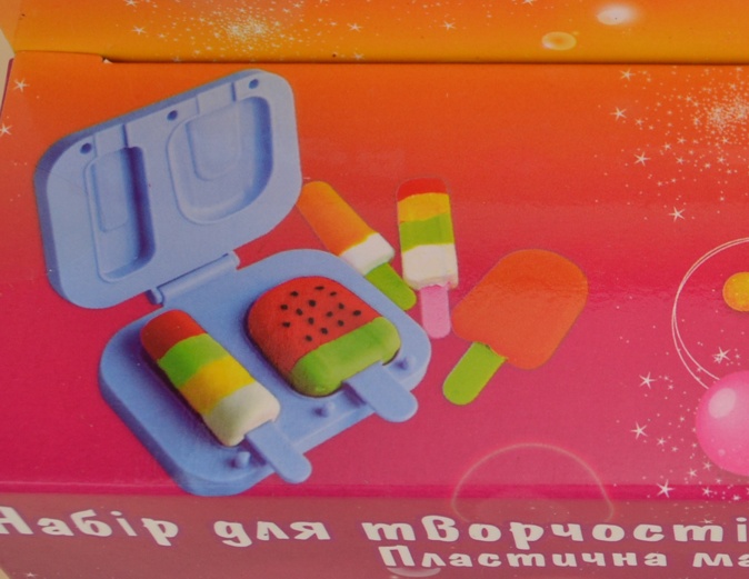 Набор для творчества Смачне морозиво PopPixie, тесто для лепки 5х20 г с инструментами