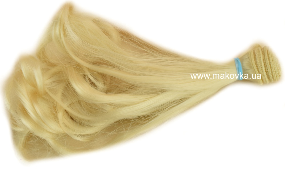 Волосы для куклы ЛОКОНЫ пепельный блонд, длина 15 см №07