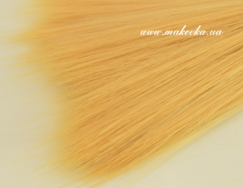 Кукольные волосы ПРЯМЫЕ пшеничный цвет, длина 15 см / около 1 м,   570416, №1/10