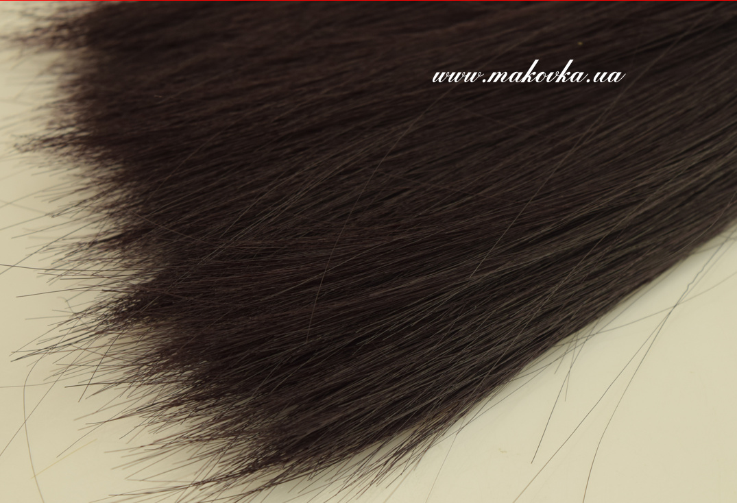 Кукольные волосы ПРЯМЫЕ черные, длина 15 см / около 1 м, 570416, №4/30