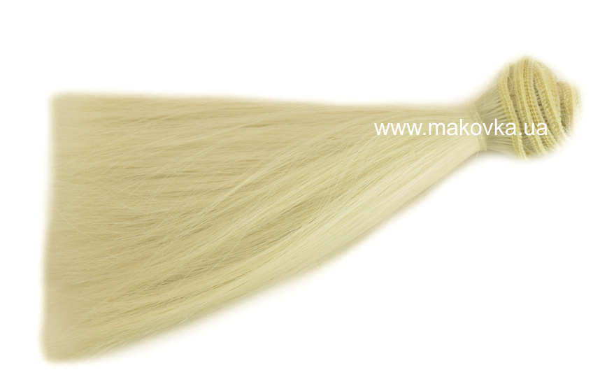 Кукольные волосы ПРЯМЫЕ пепельный блондин, длина 15 см / около 1 м, 570416, №1/46